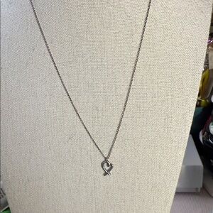 Tiffany & Co. Paloma Picasso Silver Heart Necklace